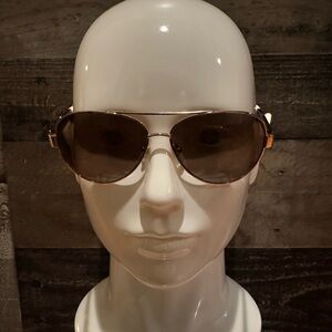 Stylish Gold Aviator Sunglasses by Polo Ralph Lauren